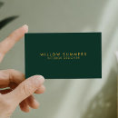 Search for emerald green business cards Modern