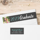 Search for graduation photo return address labels Modern