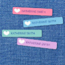 Search for iron on labels Girly