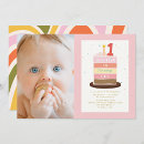 Search for cake 1st birthday invitations Boho