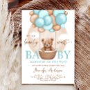 Search for teddy bear baby shower invitations Beary cute baby