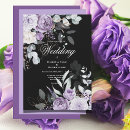 Search for black and purple invitations Floral
