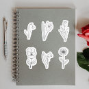 Search for flower outline stickers For her
