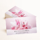 Search for feathers business cards Pink