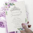 Search for lilac quinceanera invitations Floral