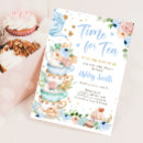 Search for tea time baby shower invitations Baby is brewing