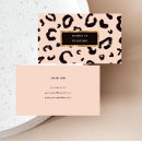 Search for exotic animal business cards Safari