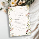 Search for watercolor floral rehearsal dinner invitations Greenery