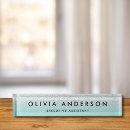 Search for teal name plates Girly
