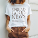 Search for modern christian tshirts Jesus loves you