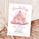 Search for tent birthday invitations Slumber party