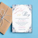 Search for floral gender reveal invitations Girl or boy