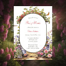 Search for enchanted garden invitations Watercolor