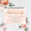 Search for lingerie party invitations Gold foil