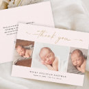 Search for pink gold thank you cards Simple