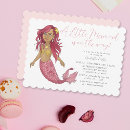 Search for pink mermaid baby shower invitations Cute