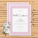 Search for pink white bridal shower invitations Heart