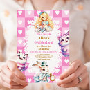 Search for pink and gold tea party invitations Mad hatter