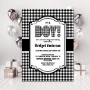 Search for black and white buffalo plaid invitations Tartan