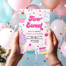 Search for ice cream 2nd birthday invitations Sprinkles