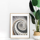 Search for black and white staircase posters Spiral