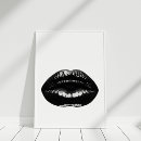 Search for black and white lips art Modern