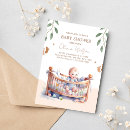 Search for bassinet baby shower invitations Bohemian