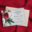Search for holiday rehearsal dinner invitations Greenery