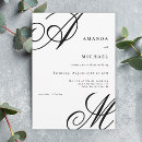 Search for simple and elegant wedding invitations Black and white