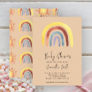 Search for rainbow baby invitations Boho bohemian