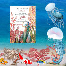Search for coral reef birthday invitations Mermaid