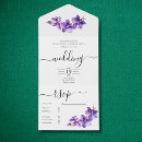 Search for purple orchid invitations White