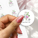 Search for bride and groom initials stickers Simple