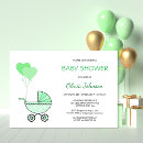 Search for green stroller invitations Gender neutral