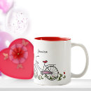 Search for pink bicycle mugs Valentine