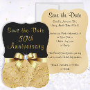 Search for parents 50th anniversary invitations Black