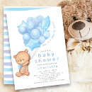 Search for whimsical baby boy shower invitations We can bearly wait