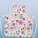 Search for watercolor wildflowers aprons Botanical