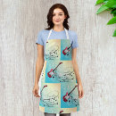 Search for musical notes aprons Guitar