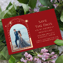 Search for red gold save the dates Modern