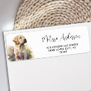 Search for yellow labrador return address labels Pet