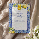Search for lemon bridal shower invitations Blue