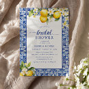 Search for mediterranean bridal shower invitations Italy