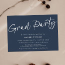 Search for blue and white graduation invitations Classic
