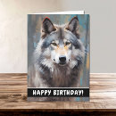 Search for wolf birthday cards Animal
