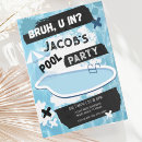 Search for teen swim birthday invitations For kids