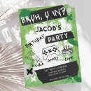 Search for grunge green invitations Boy
