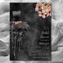 Search for gothic bridal shower invitations Dark
