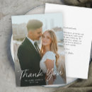 Search for modern wedding thank you cards Minimal