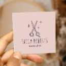 Search for minimalist business cards Hair stylist